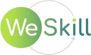 Logotip projekta na področju velnesa in turizma WeSkill