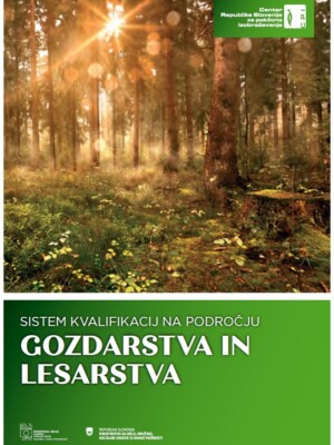 Naslovnica publikacije Sistem kvalifikacij na področju Gozdarstva in lesarstva