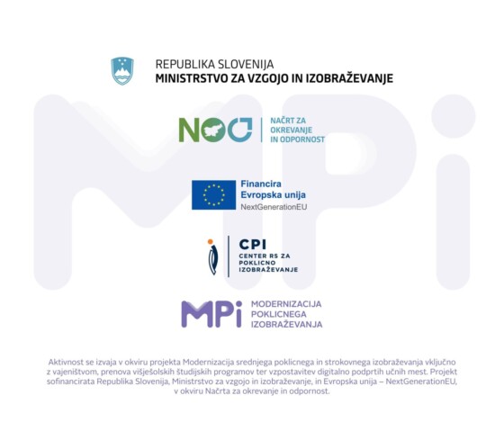 Četrti javni poziv strokovnjakom za uvrstitev na seznam strokovnjakov JP-4 – kandidatov za izvajanje aktivnosti v okviru projekta NOO Modernizacija poklicnega izobraževanja 2022–2026 