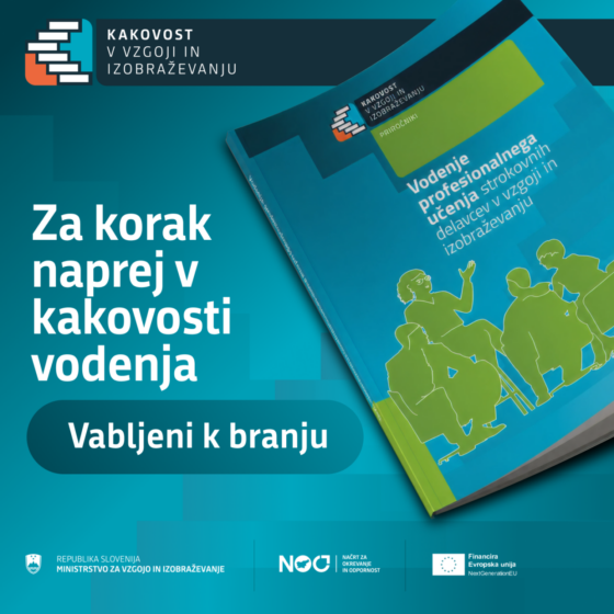 Nov priročnik: Vodenje profesionalnega učenja strokovnih delavcev v vzgoji in izobraževanju