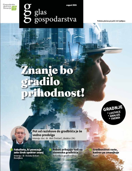 Nova številka Glasa gospodarstva: znanje in usposobljeni kadri za prihodnost gradbeništva